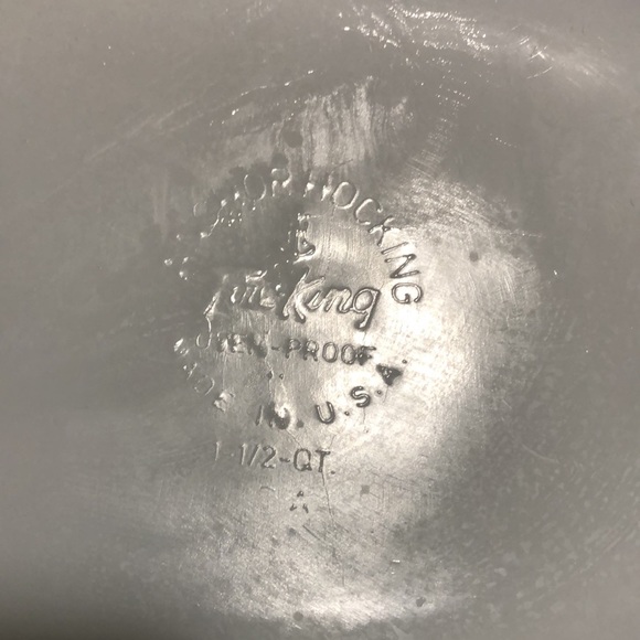 Anchor Hocking Fruit Harvest Fire King casserole bowl & lid - Picture 7 of 10